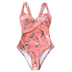 Ensemble de bikini de luxe découpé pour femme avec détail anneau métallique, maillot de bain une pièce très extensible, tenue de plage 2026 - Product Image 1