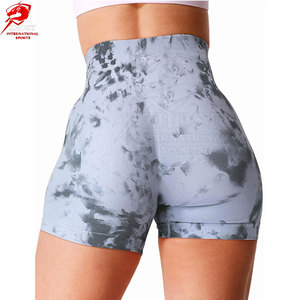 Shorts élégants à effet froncé, en tissu extensible léger, taille haute, pour tenues décontractées, voyages d'été, loisirs et usage quotidien - Product Image 4