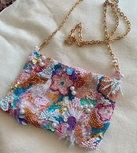 Sac à main élégant fait main avec des perles pour femmes, design multicolore, parfait pour offrir en cadeau et pour un usage quotidien - Product Image 5