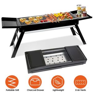 Portable Foldable BBQ Griddle for Outdoor Camping Garden Backyard Hibachi Lamb Skewer Kabob Barbecue Grill - Product Image 2