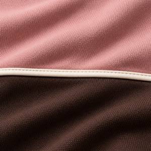 Men's Brown <b>Pink</b> Acid Wash Color Blocking <b>Tracksuit</b> Full Zip Jacket Tapered Joggers Side Pockets Front Logo Autumn Casual Sporty - Product Image 4