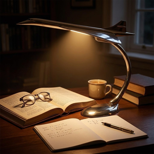 Modelo de Avión Concorde Decorativo Pequeño de Aluminio |   Avión Supersónico de Aleación, Adorno de Escritorio, Regalo de Cumpleaños y Decoración para Oficina y Hogar - Product Image 3