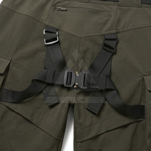 Men Streetwear Utility <b>Shorts</b> Functional Techwear Style With <b>Cargo</b> Pockets <b>Lightweight</b> Adjustable Waist And Relaxed Fit - Product Image 5