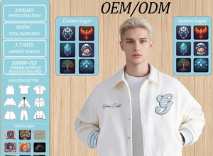 เสื้อแจ็คเก็ตวาร์ซิตี้แบบขายส่ง ปรับแต่งได้ คอปกวินเทจ ปักตัวอักษร กันน้ำ ทรงหลวม ใส่ได้ทั้งชายและหญิง - Product Image 2