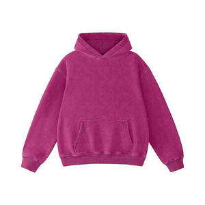 Sudadera con capucha unisex extragrande de poliéster y algodón con lavado ácido, estilo vintage, de felpa gruesa, para invierno, corte holgado - Product Image 1