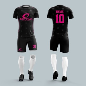 Uniforme de Fútbol 100% Poliéster, Personalizado con Impresión por Transferencia de Calor, Mangas Cortas, Antibacteriano, Secado Rápido, Transpirable, Calidad Premium - Product Image 1
