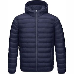 Veste d'hiver matelassée de luxe en polyester à carreaux pour hommes, style OEM, vente en gros - Product Image 1