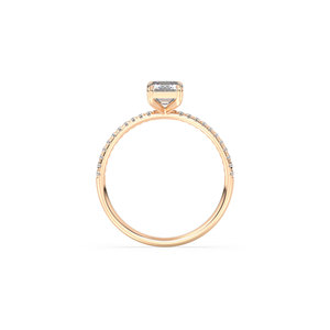 Bague de fiançailles en or massif 14 carats, diamant de laboratoire certifié REYES IGI CVD HPHT, cadeau de mariage, bijoux fins pour femmes. - Product Image 5