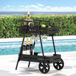 REX Carrello Bar Elegante per Arredamento da Esterno e Intrattenimento all'Aperto - Product Image 4