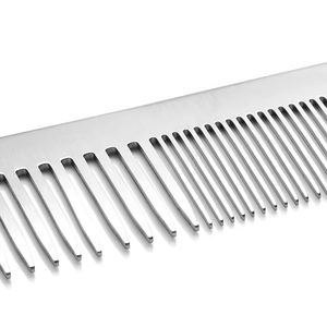 Peigne à cheveux professionnel en acier inoxydable, fabrication sur mesure, haut de gamme, pour salon de coiffure, peigne à cheveux en métal spécial, nouveau design pour homme, format poche - Product Image 6