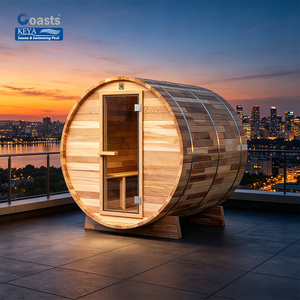 Sauna extérieur en cèdre rouge <span class=keywords><strong>de</strong></span> Chilé, certifié ETL, avec Wi-Fi intelligent, modulaire, pour la récupération athlétique, modèle <span class=keywords><strong>Oasis</strong></span> Pod - Product Image 1