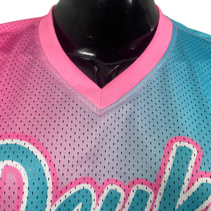 Custom Sublimated Lacrosse Game Jersey Unisex Breathable <b>Mesh</b> Team Uniform Logo Name Number Adults V Neck Lightweight Washed - Product Image 4