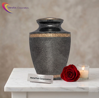 Urna Funeraria Grande para Cenizas Humanas, Urna Conmemorativa Gris para Adultos, Urna Decorativa para Entierro, Urna Personalizada para Guardar Recuerdos