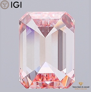 Diamante de Corte Esmeralda de 2.50 Quilates, Cultivado en Laboratorio, Color Rosa Intenso, Claridad VVS2, con Certificado IGI, para Anillo de Lujo Personalizado - Product Image 5