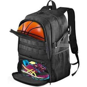 Sac à dos de basketball léger et tendance avec compartiment pour ballon, sac de sport durable pour hommes et femmes, idéal pour la gym, l'entraînement et les activités de plein air - Product Image 3