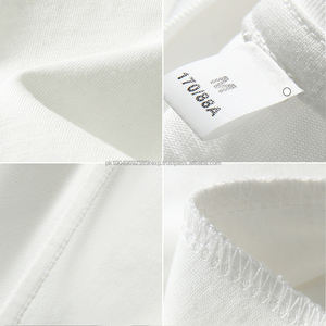 Venta al por mayor 250GSM en blanco 100% algodón camisetas casuales logotipo personalizado de impresión de alta calidad camisetas para hombres - Product Image 3