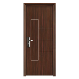 Puerta de Madera Impermeable para Interiores con Diseño Personalizado, Núcleo Hueco de WPC, Resistente al Fuego e Impermeable para Casa, Hotel, Apartamento - Product Image 1