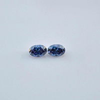 7x9mm laboratoire cultivé bleu couleur Moissanite ovale brillant coupe pierre en vrac Moissanite diamants bijoux de luxe Alibaba meilleur revendeur