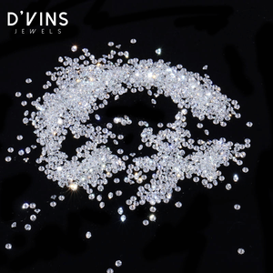 เพชรแท้เพาะเลี้ยงในห้องปฏิบัติการ D'vins Jewels รูปทรงกลมเจียระไนแบบบริลเลียนท์ ขนาด 3 มม. 0.1 กะรัต สี D ความสะอาด VVS แหล่งกำเนิดเมืองสุราษฎร์ สำหรับทำเครื่องประดับ - Product Image 5