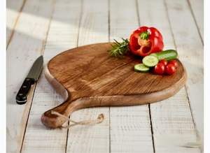 Nueva Tabla de Charcutería de Madera de Acacia Sostenible, Plato para Servir Queso con Diseño de Asa, 1.5 cm de Grosor, Apta para Lavavajillas, Juego de Cuchillos - Product Image 5