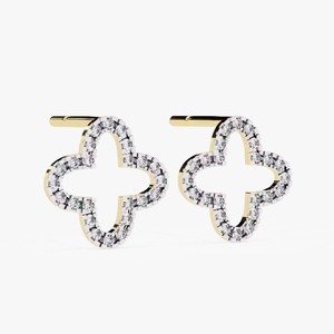 New Luxury Manufactured Moissanite Diamond <b>Earrings</b> for Women Certified Brilliant Round Cut Sustainable Fine Available For Sale - Product Image 2