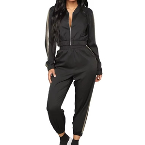Ensemble de survêtement élégant 2 pièces personnalisé avec votre logo, survêtement pour femmes, molleton de coton surdimensionné, vente en gros de survêtements pour femmes - Product Image 1