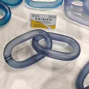 งานศิลปะโซ่เชื่อมต่อเรซิ่นคุณภาพดีที่สุด ตกแต่งผนังอะคริลิกแฮนด์เมดอย่างหรูหรา สำหรับตกแต่งภายในบ้านสไตล์โมเดิร์น - Product Image 2