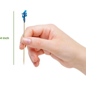 1000 Pezzi Spiedini in Legno Ondulati da 4 Pollici per Cocktail, Agitatori, Spiedini per Bevande, Antipasti, Sandwich - Utilizzabili anche come Stuzzicadenti - Product Image 2