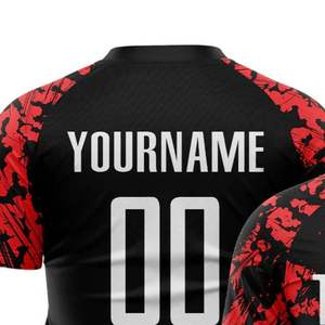 Premium Soccer Jersey Short Sleeve <b>Athletic</b> Sports Shirt Moisture Wicking Soccer Uniform for Training Match Team Competition - Product Image 5