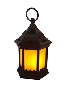 Classic decorative metal <b>candle</b> <b>lantern</b> with clear glass panels ideal for safe <b>candle</b> lighting and home decor - Product Image 2