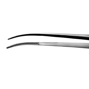 Pinces chirurgicales courbées à pouce, en acier inoxydable, à prise dentelée, pour manipulation précise des tissus, CE OEM - Product Image 5