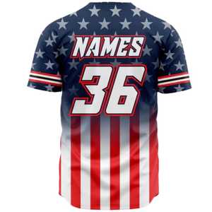 Camiseta de Béisbol al por Mayor, Personalizada por Sublimación, con Botones Completos, Estilo Hip Hop, Ropa Deportiva Juvenil 2026 - Product Image 3