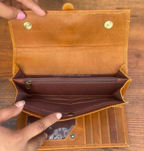 Recién llegado, bolso de mano de cuero genuino, monedero, bolso de mano elegante para mujer, uso de parches occidentales, carteras, colección elegante - Product Image 6