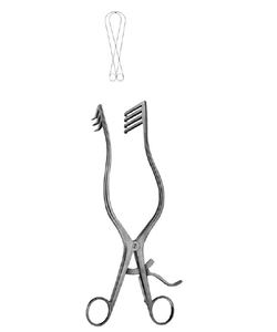 Retractores Autoajustables Adson Sharp |   Excavadores Dentales Manuales de Acero Inoxidable de Primera Calidad - Product Image 1