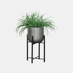 Support de plante en fer de grande taille personnalisable avec trous de drainage pour jardin extérieur, balcon, terrasse, pot de plante décoratif - Product Image 2