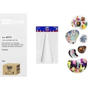 CONO POREX 25CM Polyfoam Crafts pour la créativité et l'imagination - Product Image 1