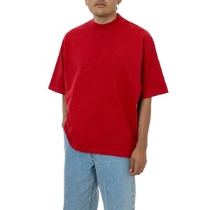 Camiseta de Manga Corta Verde Sólida Extra Grande para Hombre, 100% Algodón, Cuello Redondo, Estilo Casual, Tejido de Punto, Diseño Personalizado - Product Image 4