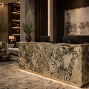 Dalle de granit vert d'Alaska rare avec une variété de couleurs riches pour comptoirs modernes, sculptures et accents décoratifs - Product Image 3