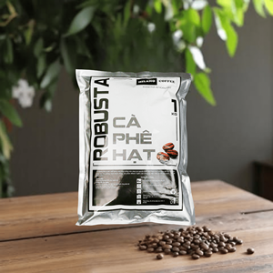 Granos de café enteros vietnamitas 1kg Mezcla de Robusta y Arábica tostada con mantequilla con sabor tradicional audaz - Product Image 2