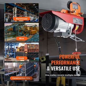 Carrello Elettrico Manuale con Capacità di 1100 Libbre/0,5 Tonnellate, Modelli PA200 PA250 PA300 PA400 PA500, Carrello a Doppia Ruota per Sollevamento - Product Image 6