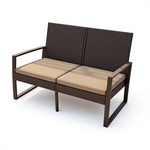 Juego de Comedor para Exteriores de Diseño Europeo para 5 Personas con Panel de MDF Resistente y Estructura de Madera Ecológica para Uso en Villas, Jardines, Escuelas y Almacenes - Product Image 4