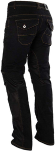 <b>Men</b> Motorcycle <b>Jeans</b> With Knee Pads Protective Riding Pants Black Windproof All Seasons <b>Biker</b> Wear - Product Image 6