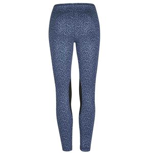 Pantalones de equitación de cintura alta para mujer, elásticos, de tela de spandex/poliéster, con bloques de color, agarre en la rodilla, tejido de punto de 220 g - Product Image 5