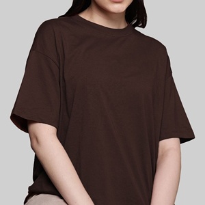 Camiseta de Verano de Algodón para Mujer, de Última Moda, Manga Corta, Corte Ajustado, Transpirable, Ecológica, Lisa, Informal - Product Image 6