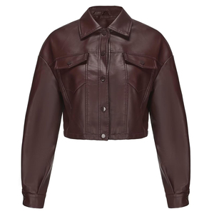 Women's <b>Gothic</b> Winter Motorcycle <b>Jacket</b> High Quality Nappa Leather Breathable Casual Streetwear Custom Branding - Product Image 1