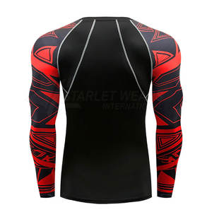 Rashguard MMA respirant, à séchage rapide, écologique, en Spandex/Polyester pour hommes - Vêtements de sport, équipement d'entraînement de combat, haute qualité, nouveau style - Product Image 3