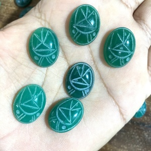 Certificado Natural verde ónix escarabajo IGI 15x20 MM cuarzo ovalado 20mm 8mm cuentas sueltas para fabricación de joyas precio al por mayor de fábrica - Product Image 6