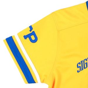 Camiseta Deportiva Personalizada de la Hermandad Griega Sigma Gamma Rho, Jersey Dorado, Manga Corta, Ropa Deportiva Transpirable, Uniforme de Alto Rendimiento - Product Image 5