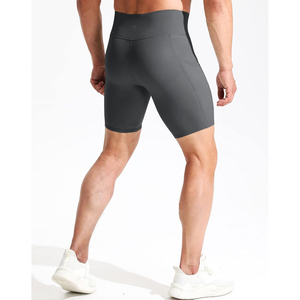 Pantalones cortos de compresión para hombre para entrenamiento en el gimnasio y correr, con tela elástica, transpirable, control de humedad y soporte muscular - Product Image 5