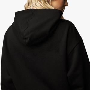 Sudadera con capucha extragrande de algodón 100% personalizada, transpirable, con cremallera, estilo urbano para mujer en invierno - Product Image 4